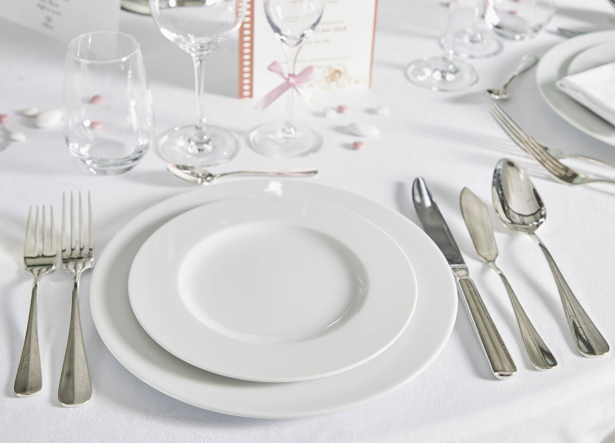 Assiette lunch blanche  Ø 21cm