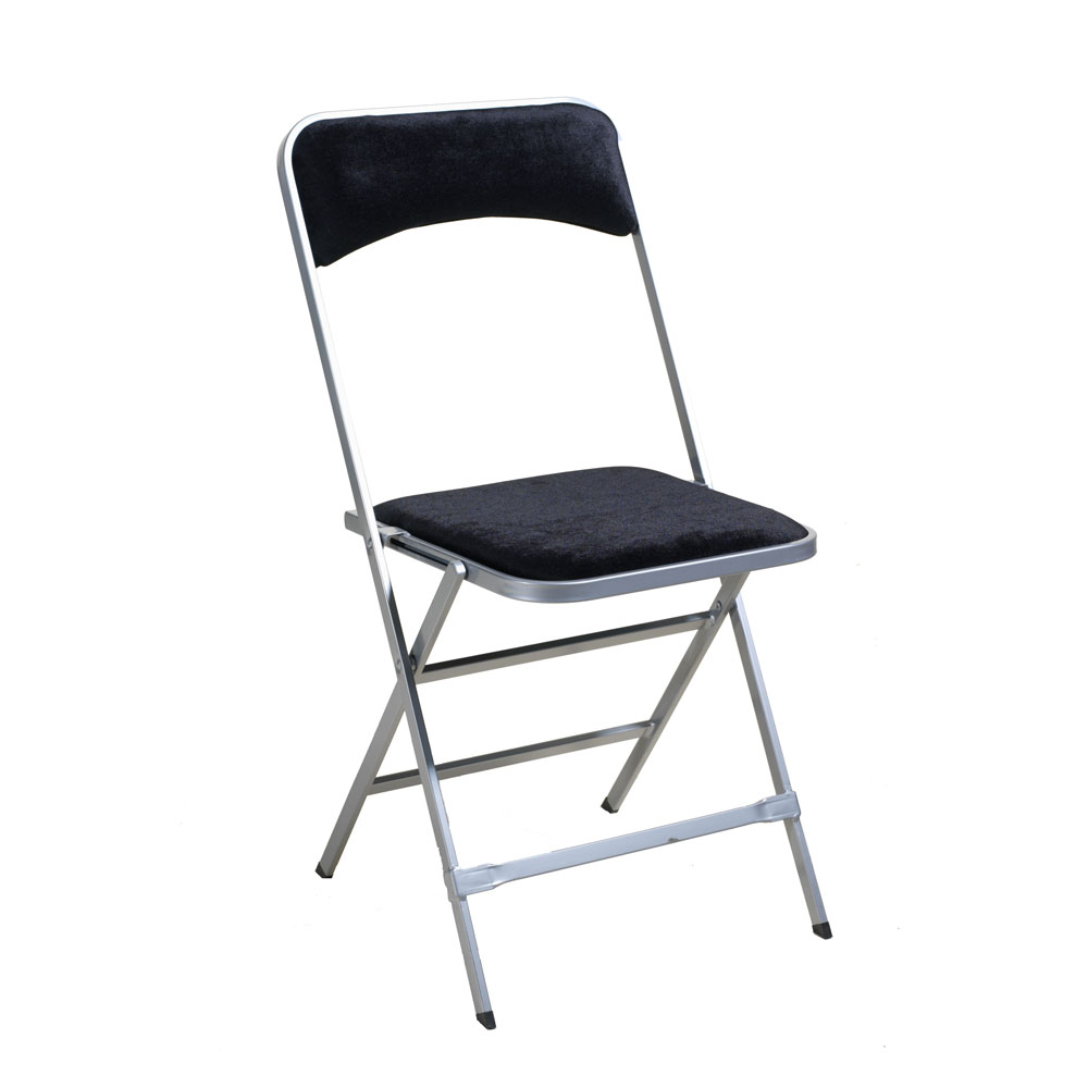 location chaise velours noir sans tablette écritoire