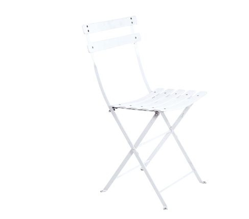 Chaise square blanche