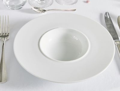 Assiette à potage blanche  Ø 20cm