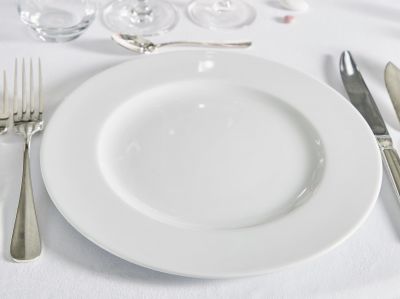 Assiette Plate blanche  Ø 26.5cm